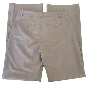 Worthington Modern Fit Dress Pants Womens Size 4 Flare Leg High Waist Tan